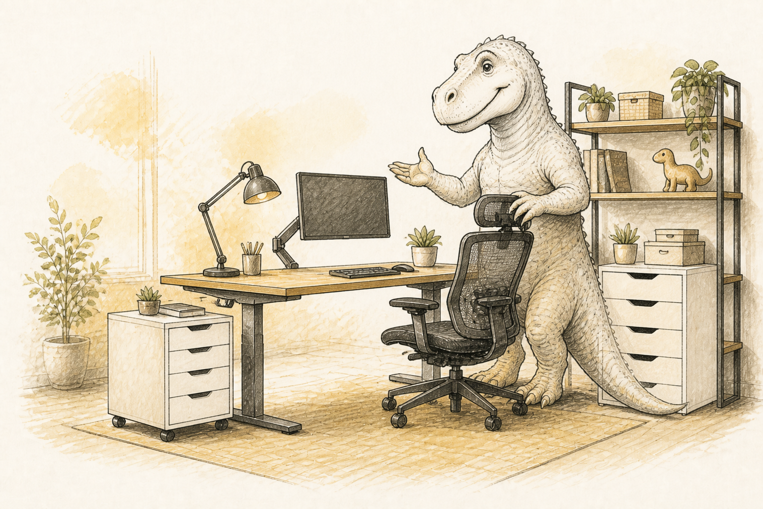 Your whole workspace, already put together.