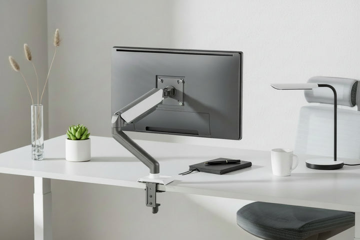 Aluminum Counterbalance Monitor Arm for Single 13”–32” Monitor – Zan Setups