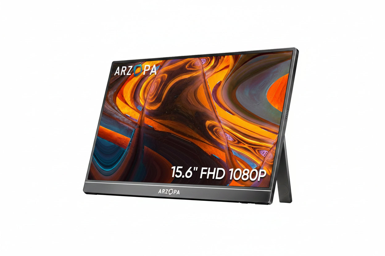 ARZOPA Portable Monitor, 15.6 Inch – Zan Setups