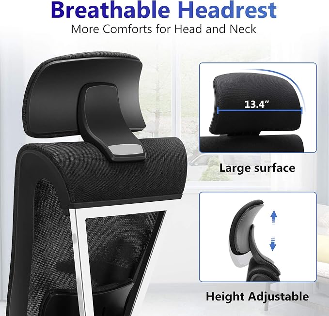 Height-adjustable headrest